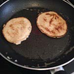 Pancakes in pan